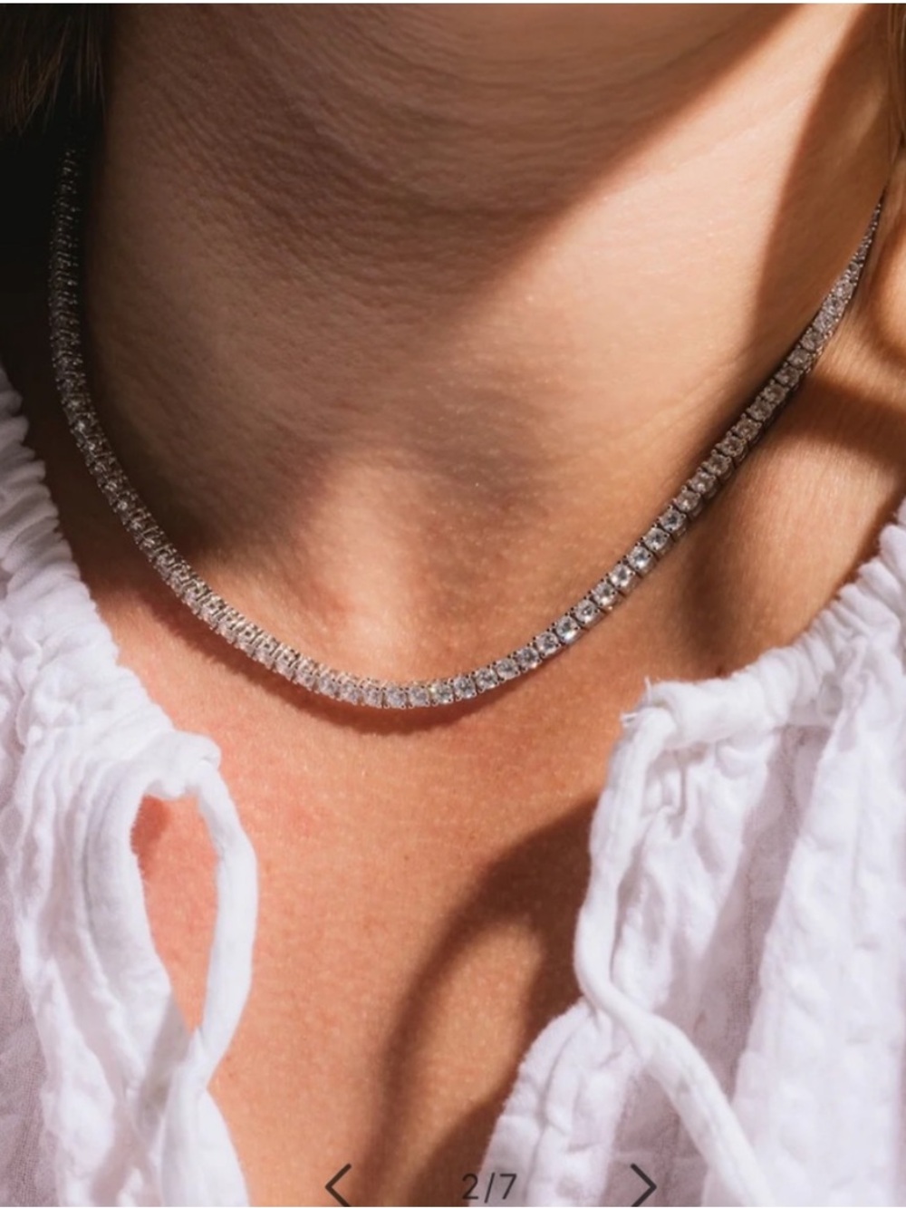 Local Eclectic tennis necklace